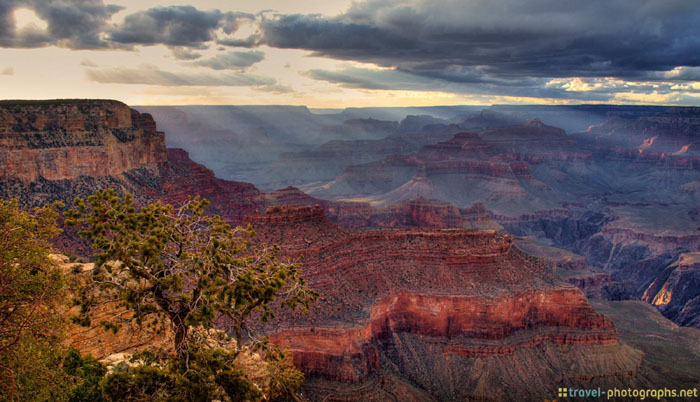 hdr grand canyon dawn