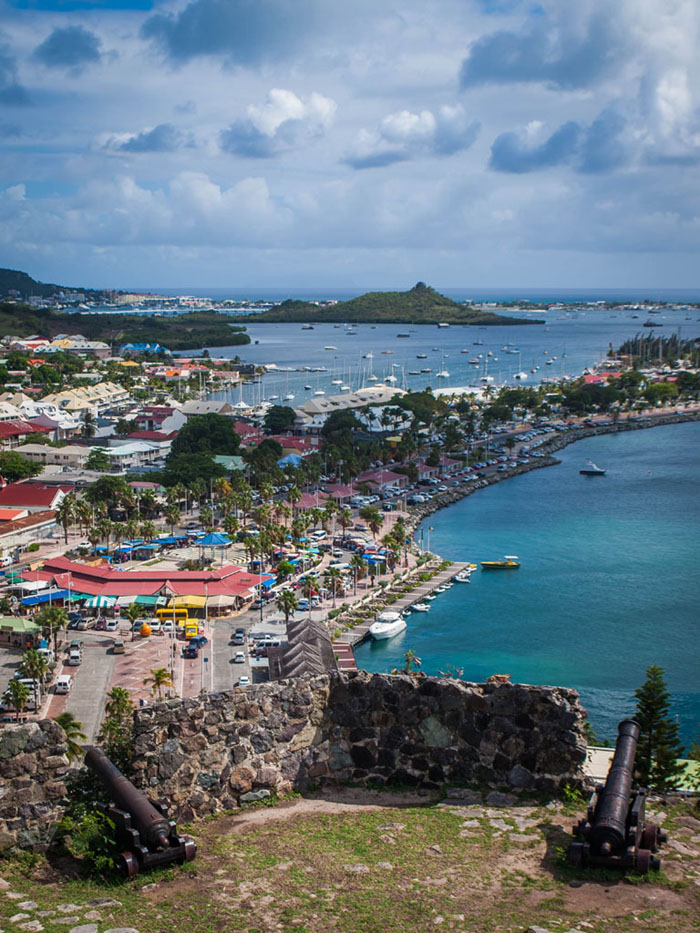 marigot panorama from fort saint louis