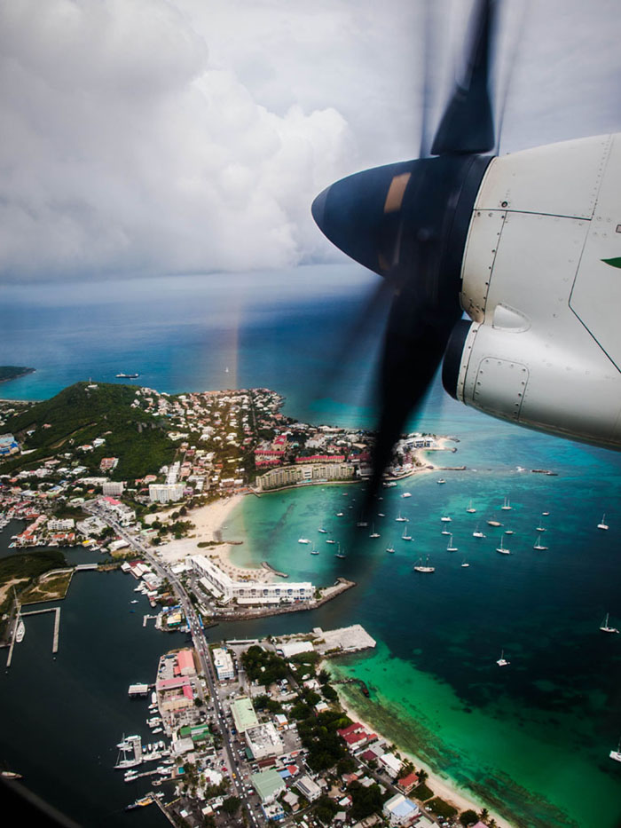 st maarten photos from turboprop